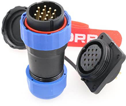 DRRI SD28 14Pin Quadrat Flansch Wasserdicht IP68 Luftfahrt Schnellkupplung Bulkhead Stecker Buchse mit Schrauben für Lötkabel