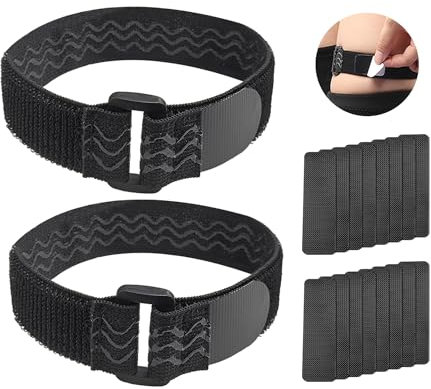 MAXQUU 2 sangles hautes bottes silicone antidérapant, parfaites les bottes hautes, sangles élastiques antidérapantes réutilisables, sangles de bottes hautes, et livré 16 autocollants