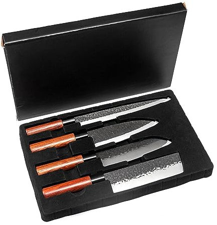 FBITE Juego de cuchillos de cocina japoneses profesionales, cuchillo for filetear pescado, Sashimi, Sushi, rebanador crudo, cuchillo de Chef, cuchillo de carnicero