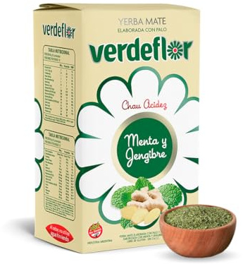Yerba Mate Verdeflor (500 Grs, Menta con jengibre)
