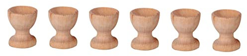 Cabilock 6stücke Holz Ostereier DIY Eierständer Bastelwerkzeug Zum Bemalen Und Präsentieren Von Bunt Bemalten Ostereiern Für Junge Mädchen Und Erwachsene