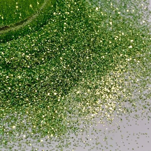 EliteKoopers Fine Glitter 100g Shine Powder for Art and Craft, Nail Art, Paint, Walls Decoration, Cosmatic (Lime Green)