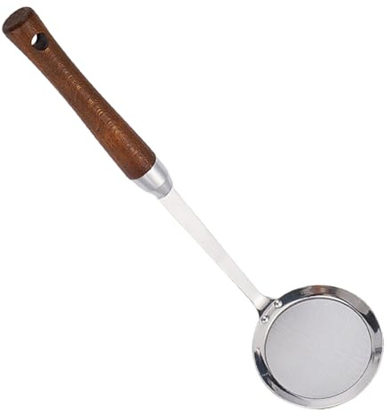 Sghtil Cucharón espumador | Cuchara colador de malla fina de acero inoxidable – Filtro de de malla fina para alimentos, espumador de grasa para el hogar, cocina, comedor, espuma de salsa de