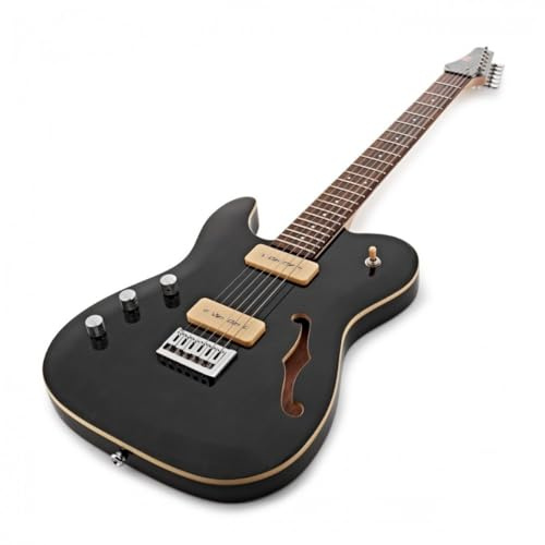 Linkshänder E-Gitarre 734 SH von G4M, Transparent schwarz