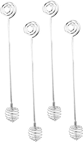 Healifty 4pcs Stainless Steel Honey Dippers Honey Stir Wands Practical Kitchen Stirrer Easy Everyday Use