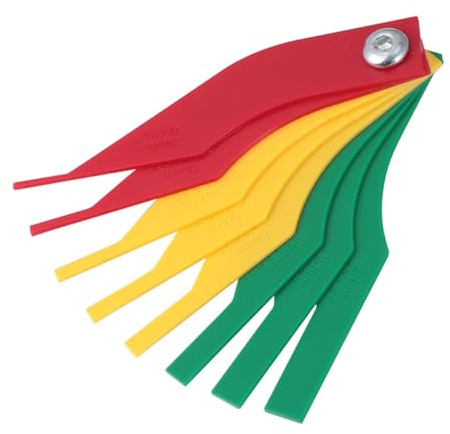 ELAYARD 2pcs Car Brake Pad Thickness Gauge Professional Disc Brake Pad Measuring Tool Scale for Accurate Detection
