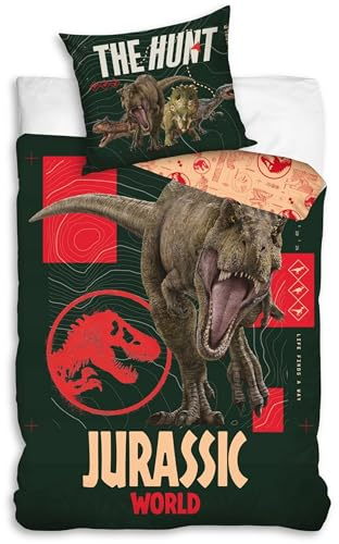 Jurassic World Kinderbettwäsche, 140 × 200 + 70 × 90 cm (Jurassic World)
