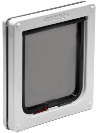 Cat Mate Lockable Cat Flap, Easy Installation in UPVC Doors, and Wooden Doors - White