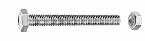 Connex Sechskantschrauben M5 x 10 mm, Edelstahl, DIN 933, 1000 g, KL4530510