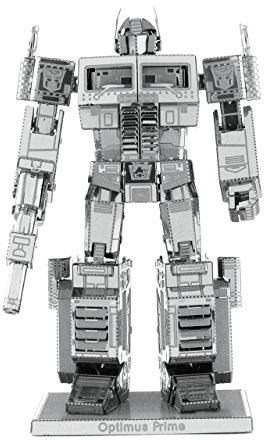 Transformers Metal Earth Puzzle 3D Optimus Prime Rompecabezas De Metal Maquetas Para Construir Para Adultos Nivel Experto De 4.5 X 3.1 X 8.8 Cm