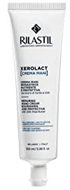 Rilastil Xerolact Crema Mani Riparatrice, Trattamento Restitutivo, Nutriente e Protettiva con Burro di Karité per Pelli Sensibili, Molto Secche, Confezione da 100ml