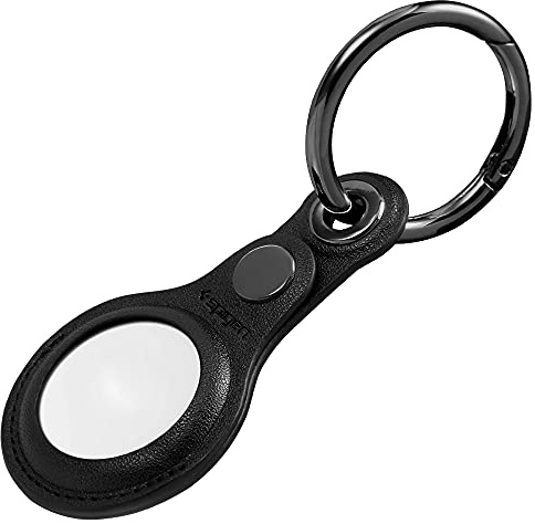 Spigen Valentinus Sleutelhanger Ring Utvecklad för AirTag 2/1 (2026/2021) Fodral Case Nyckelring AirTags Hållare - Svart