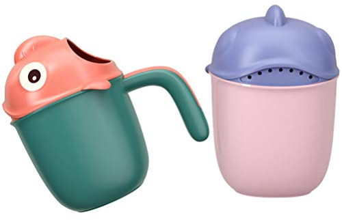 TOYANDONA 2 Stück Saubere Baby Shampoo Spülbecher Kinder Spülbecher Baby Bad Spüler Waschkopf Tasse Tragbare Badebecher
