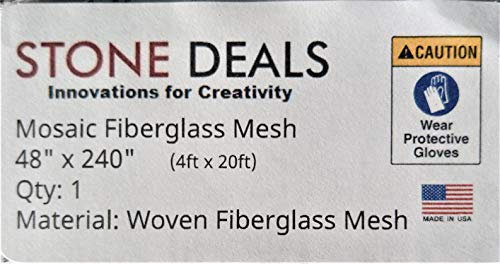 Stone Deals Mosaik-Netz für Fliesen, 121,9 x 609,6 cm, nicht klebend