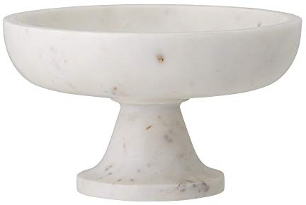 Bloomingville Bol en terre cuite blanc marbre