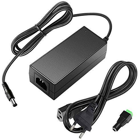 SHNITPWR 12V Netzteil Adapter LED Trafo 5A 60W Stromversorgung AC 100V ~ 240V bis DC 12 Volt Spannungswandler Transformator 5,5x2,5mm für LED Streifen Licht Überwachungskameras Computer Bildschirm