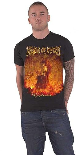 Cradle of Filth T Shirt Nymphetamine Album Band Logo Official Mens Black M
