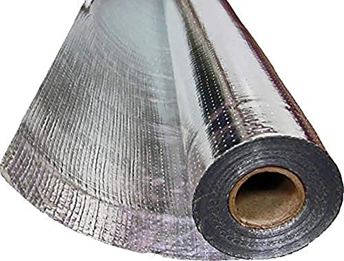 US Energy Products Radiant Barrier Reflective Foil Insulation Commercial Grade, No Tear, Double Sided, Perforated Aluminum (Attic Insulation, Windows, Garages, Greenhouses) (4ft x 750ft)