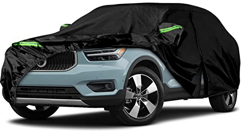 Autoabdeckung Wasserdicht für 2017-2025 Volvo XC40, 2021-2025 Volvo C40 | Vollgarage Autoplane Auto Abdeckplane Outdoor Abdeckung Staubdicht UV-Schutz Schneeschutz