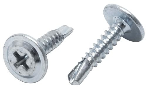 PROTEKTOR 1000x Blechschrauben Flachkopf Kreuzschlitz 4,2 x 19mm Silber | Trockenbau-Schrauben aus verzinktem Stahl, Montage von Decken- und Wandprofilen, Made in Germany