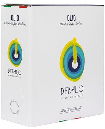 Olio Depalo – Olio Extravergine Di Oliva Pugliese - Raccolta 2025/26 – Coratina – Bag In Box Da 5 Litri – Olio Evo Italiano Estratto Da Olive Di Coratina – Gusto Deciso