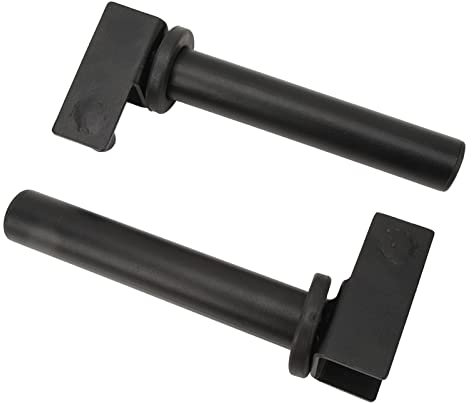 2er-Pack an der Wand Montierter Hantelscheibenhalter, Hantelscheiben-Aufbewahrungsaufsatz, Hantelscheiben-Hornhalter, Gewicht-Power-Rack-Aufsatz, Oberschenkelgewichte