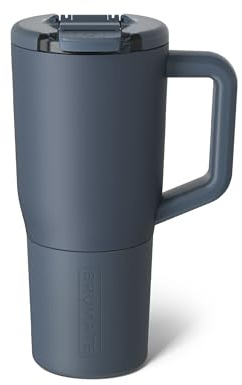 BrüMate Müv 750ml Coffee Travel Mug with Handle | 100% Leakproof Thermal Cup for Hot & Cold Drinks | Stainless Steel Insulated Flask | Reusable Tumbler for Commuting & Outdoors (Nightfall Blue)