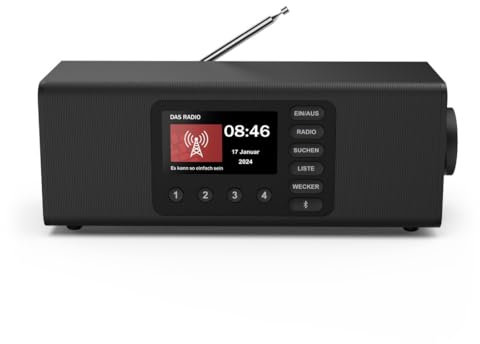 Hama Digitalradio DR2002BT, FM/DAB/DAB+/Bluetooth? RX, Radiowecker, Stereo, SW (00054298)