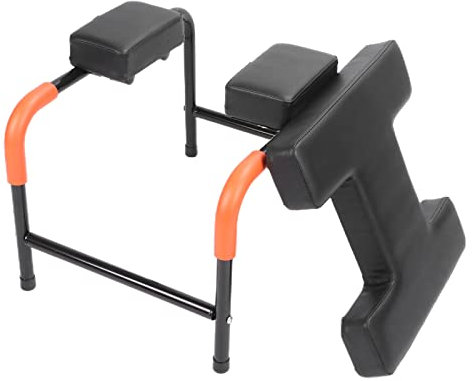 QYEZSOTL Yoga-Kopfstandhocker, Inversionsstuhl, stabiles Edelstahldesign mit gebogenem Handlauf, Nackenschutz, verdicktem Schwammkissen, zur Formung von Bauch, Körper, im Büro,