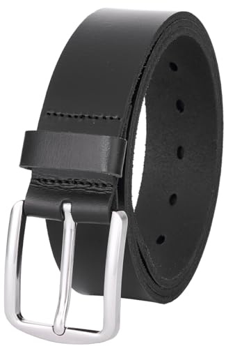 VRLEGEND Ceinture Homme Cuir Ceinturon 38mm Pleine Fleur 100% Cuir Véritable pour Jeans Décontracté Travail Vêtements