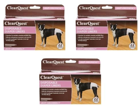 Diaper Liners for Dogs Absorbent Protection for Cover Ups and Pup Pants Choos Quantity (66 Liners)
