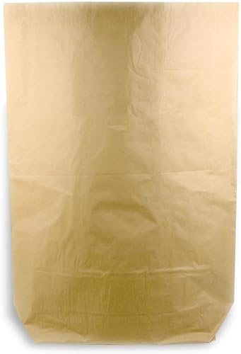 Hypafol Papiermüllsäcke, 120 L, Braun, 25 Stück | 2-lagig, kompostierbar | Papierbeutel für Bioabfall | 120 L, braun | 2-lagig, kompostierbar und ideal für die Entsorgung von Grünabfällen