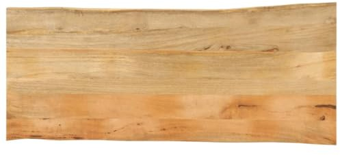 Genérico Tablero de Mesa Borde Natural Madera Maciza Mango 140x60x3,8 cm,Mobiliario,Accesorios para mesas,Tableros para mesas-370745