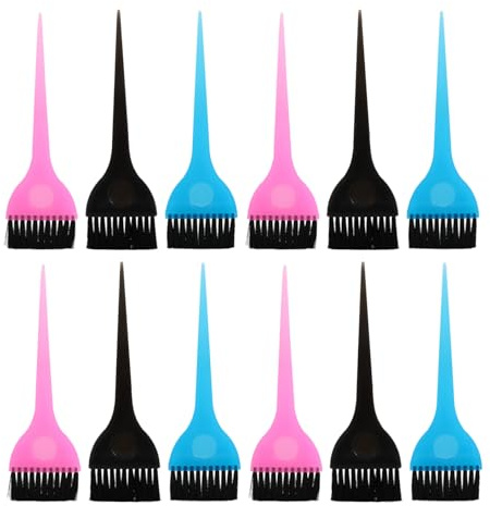 Pinceaux à Teinture Capillaire Professionnels 18 Pièces en Plastique | Kit Réutilisable, Manche Antidérapant, Prise Ergonomique, pour Salon de Coiffure et Usage DIY