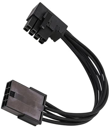 Zxfdsfdbnm Cable de alimentación eficiente de 8 pines para tarjetas gráficas con diseño en ángulo para espacio limitado de PC, fácil de instalar, cable de alimentación multiGPU