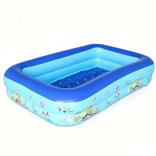 Piscine Gonfiabili per Adulti | Vasca Sovradimensionata Rettangolare Rinforzata per Palline | Piscina Gonfiabile per Acqua | per Giardino Esterno Cortile Estate Feste Acquatiche e Uso Interno