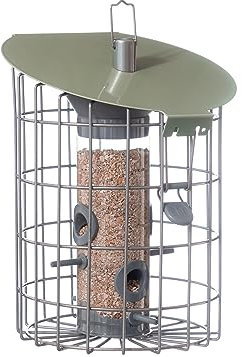 The Nuttery Roundhaus - Distributore Compatto di Semi per Uccelli