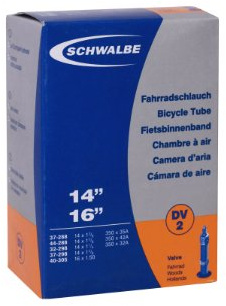 Schwalbe Schlauch DV 2, 14 Zoll Dunlopventil 32 mm, 37-288/40-305