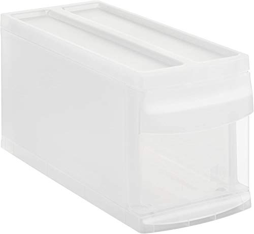 Rotho Systemix Cajón 1 cajón, Plástico (PP) sin BPA, transparente, S (39.5 x 17.0 x 20.3 cm)