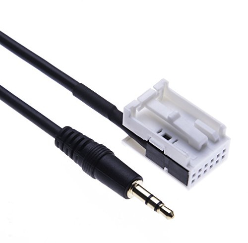 Auto Line-in Adapter Kabel von Keple | 3,5 mm AUX Anschluss Kabel Kompatibel mit Mercedes Radio Audio 20 APS / 30 APS / 50 APS/Comand APS NTG2 / AC289 | 1.5m