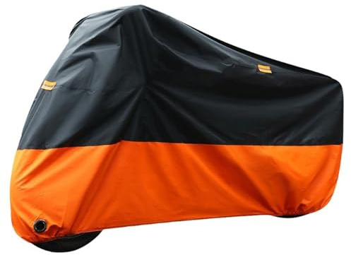 Wrypun Motorcycle Cover Waterproof for Harley Davidson Street Glide Touring XXXL Orange