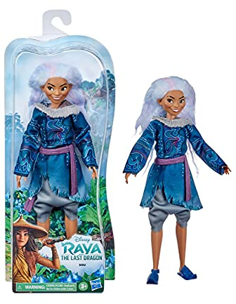 Hasbro Disney Prinzessinnen Sisu als Mensch Modepuppe mit lavendelfarbenem Haar und Kleidung zu Disneys Raya und der letzte Drache, Spielzeug für Kids ab 3 Jahren