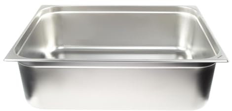 Allpax GN Behälter 2/1 Edelstahl - Höhe 200 mm - lebensmittelechter & hitzebeständiger Gastronormbehälter, zum Abtropfen oder als Gareinsatz im Chafing Dish
