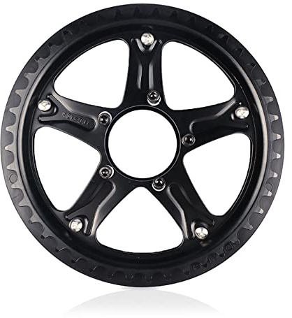 Bafang Corona 44T per BBS01B BB02B Mid Drive Motor eBike Kit di conversione con protezione protettiva, anello catena per mountain bike, bici da strada, BMX MTB, nero