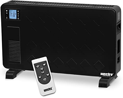 HECHT Elektroheizung (Brandneue Version) - Heizgerät für eine schnelle und wohlfühlende Wärme – Stromsparend - Mit 3 Leistungsstufen, Fernbedienung und Thermostat - Heizung Elektro…