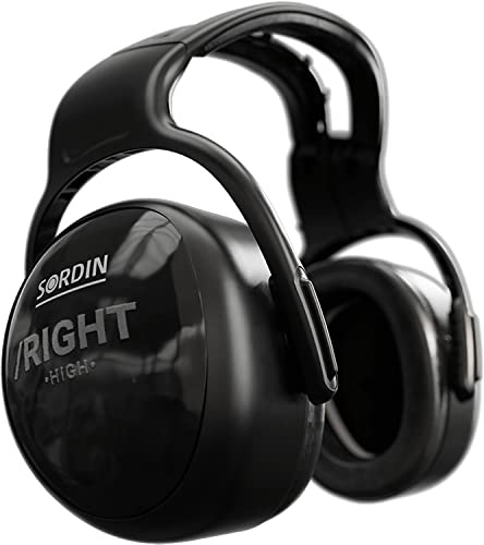 Sordin left/RIGHT high Kapsel-Gehörschutz - Ohrenschützer mit 33 dB SNR - passiver Gehörschützer für die Arbeit