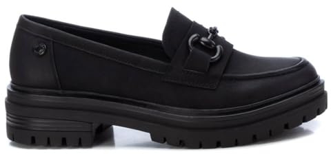 REFRESH - Mocasines Mujer Negro - Calzado Cómodo y Versátil - Moda Casual - Modelo 17142201 (Talla 40)