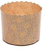 Ecopack Molde de papel para panettone alto de 100 g, apto para horno hasta 220 °C, paquete de 100 unidades