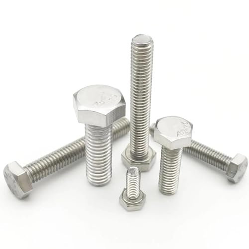 M3 M4 M5 M6 M8 M10 M12 M14 M16 304 Edelstahl Metrisches Gewinde DIN933 Außensechskantschraube Außensechskantschraube 10pcs M3 18mm