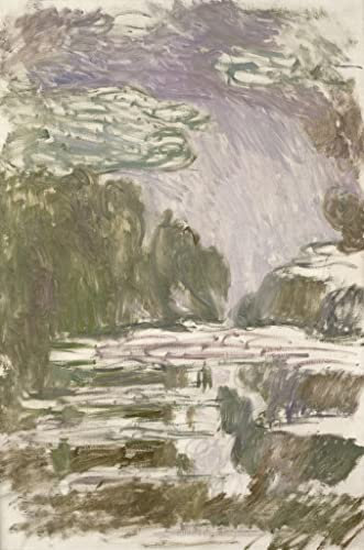 PTLYE Berühmt Painting Leinwandbild Wandbild Kunstdruck Studie Für die seerosen von claude monet Bild Druck Auf Leinwand für Flurdekoration 60x90cm